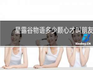 星露谷物语多少颗心才叫朋友