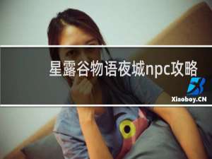星露谷物语夜城npc攻略