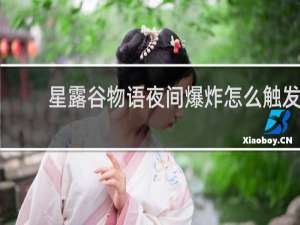 星露谷物语夜间爆炸怎么触发