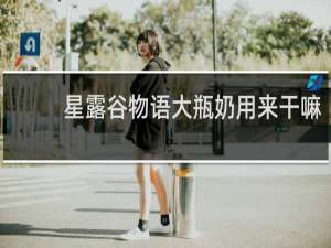 星露谷物语大瓶奶用来干嘛