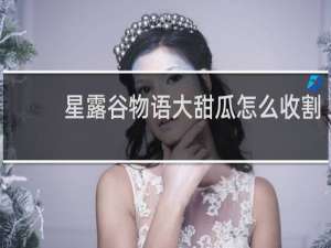 星露谷物语大甜瓜怎么收割