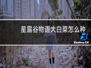 星露谷物语大白菜怎么种