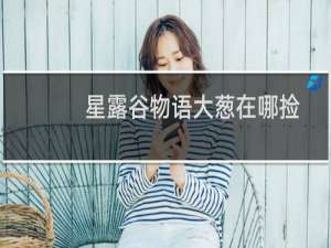 星露谷物语大葱在哪捡