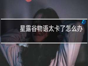 星露谷物语太卡了怎么办