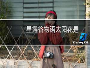 星露谷物语太阳花是