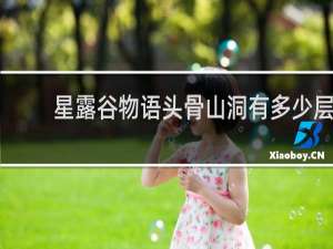 星露谷物语头骨山洞有多少层