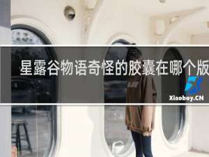 星露谷物语奇怪的胶囊在哪个版本