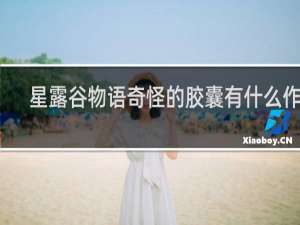 星露谷物语奇怪的胶囊有什么作用