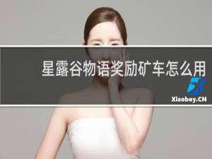 星露谷物语奖励矿车怎么用