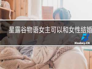 星露谷物语女主可以和女性结婚吗