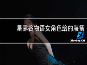 星露谷物语女角色给的装备