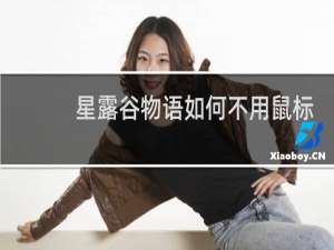 星露谷物语如何不用鼠标