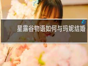 星露谷物语如何与玛妮结婚