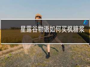 星露谷物语如何买枫糖浆