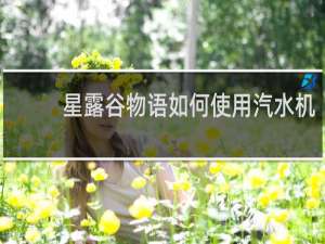星露谷物语如何使用汽水机