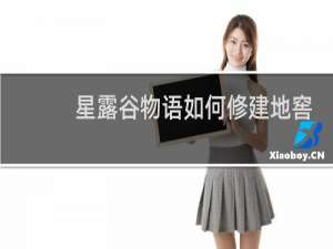 星露谷物语如何修建地窖