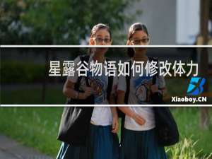 星露谷物语如何修改体力