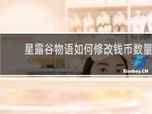 星露谷物语如何修改钱币数量