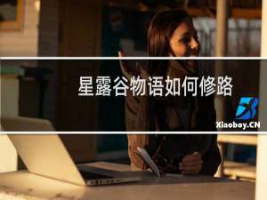 星露谷物语如何修路