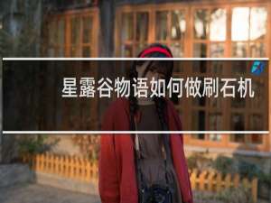 星露谷物语如何做刷石机