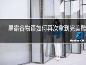 星露谷物语如何再次拿到完美雕像