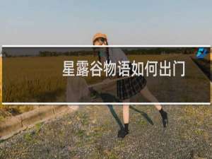 星露谷物语如何出门