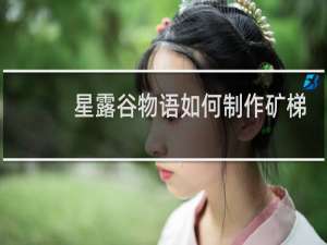 星露谷物语如何制作矿梯
