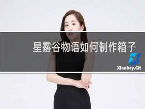 星露谷物语如何制作箱子