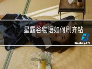 星露谷物语如何刷齐钻