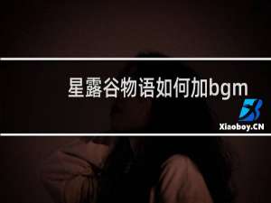 星露谷物语如何加bgm