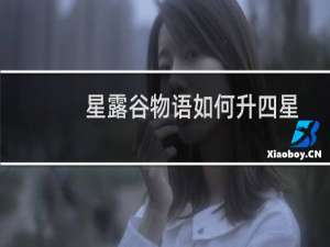 星露谷物语如何升四星