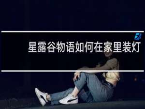 星露谷物语如何在家里装灯