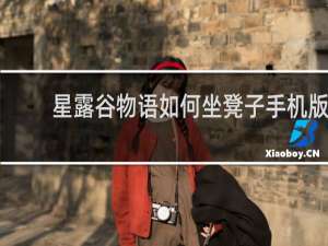 星露谷物语如何坐凳子手机版