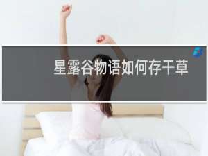 星露谷物语如何存干草