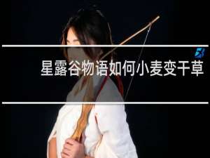 星露谷物语如何小麦变干草