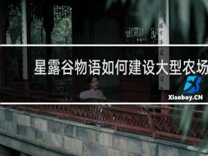 星露谷物语如何建设大型农场