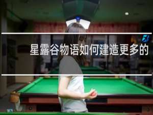 星露谷物语如何建造更多的
