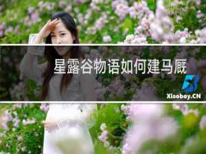 星露谷物语如何建马厩