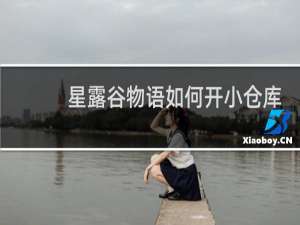 星露谷物语如何开小仓库