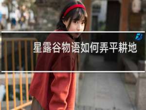 星露谷物语如何弄平耕地