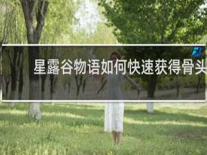 星露谷物语如何快速获得骨头