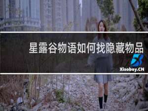 星露谷物语如何找隐藏物品