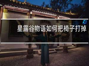 星露谷物语如何把椅子打掉