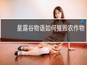 星露谷物语如何摧毁农作物