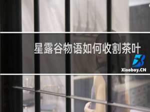 星露谷物语如何收割茶叶