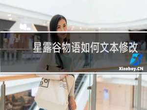 星露谷物语如何文本修改