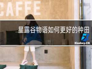 星露谷物语如何更好的种田