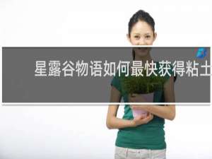 星露谷物语如何最快获得粘土