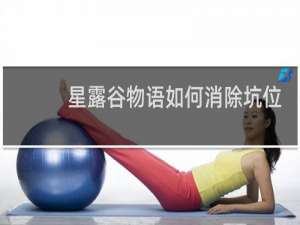 星露谷物语如何消除坑位