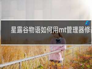 星露谷物语如何用mt管理器修改